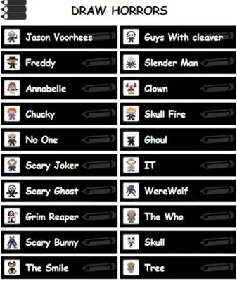 How To Draw Horror Characters android App screenshot 4